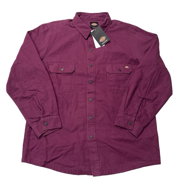 Dickies Other - Dickies Duck Flannel Lined Cotton Button-Up Long Sleeve Shirt Men's 2XL